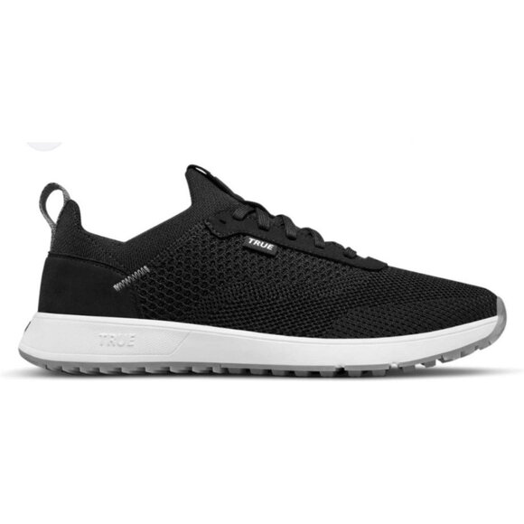 True Linkswear Trueknit 3 Golf Shoes Black/White Spikeless W-9.5, M-8 shoes - Picture 1 of 13